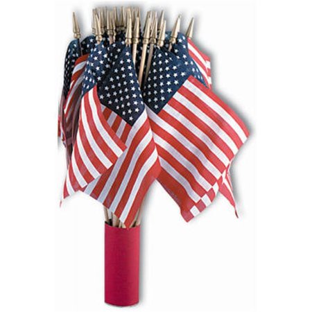 PERFECTPATIO 41192 4 x 6 in. US Hand Flag&#44; Pack Of 48 PE137054